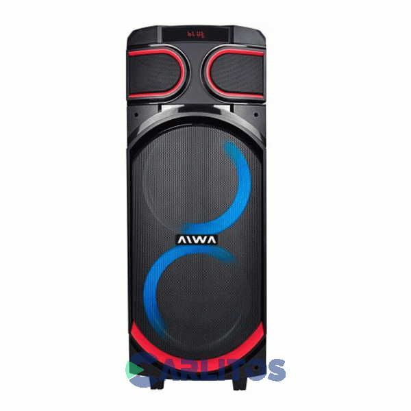 Parlante Torre Aiwa Con Bluetooth Y Bateria Aw-t2008-pb