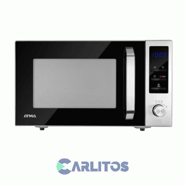 Microondas Con Grill Atma Digital 17 Litros Acero Inoxidable Md1820gn