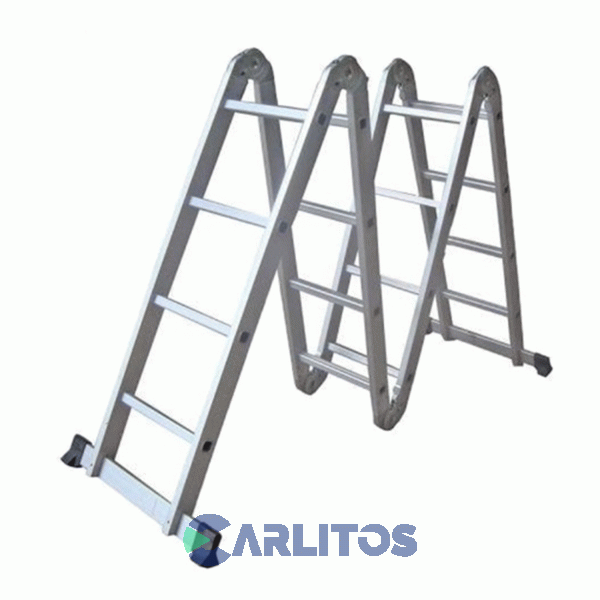 Escalera Multifunción 4 X 4 Escalones Aluminio Garden Life Te1700