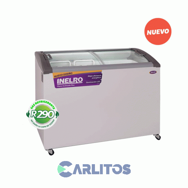 Freezer Exhibidor Horizontal Inelro 279 Litros Fih-350pi Plus Gris Led