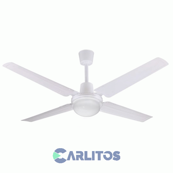 Ventilador De Techo Liliana Blanco Palas Metálicas Con Led Vthb114