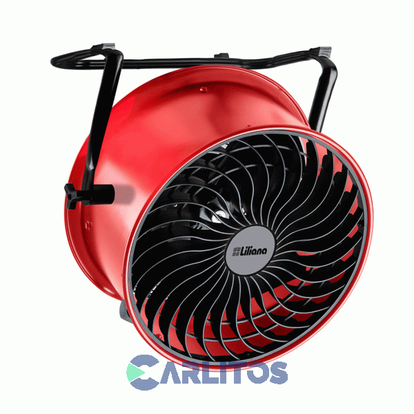 Ventilador Turbo Reclinable Industrial Liliana 16" Vthd16r Rojo