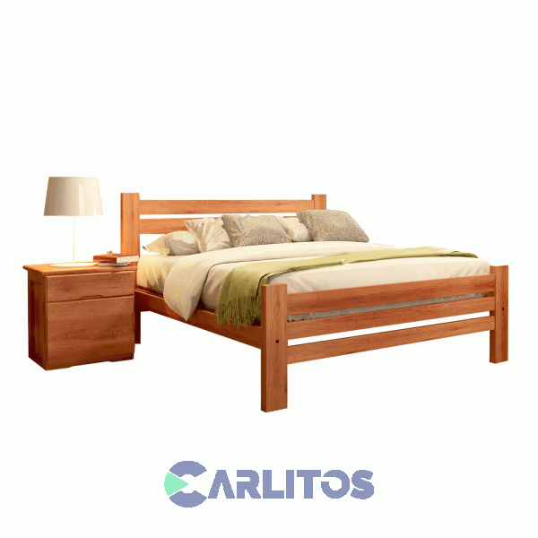 Cama 2 Plazas Pacífico Inmacol Castaño