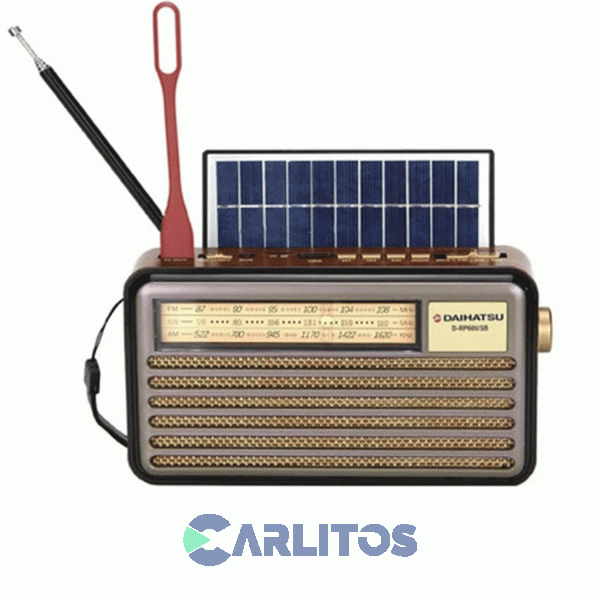 Radio Portátil Daihatsu Am/Fm Analógica Solar D-rp60usb