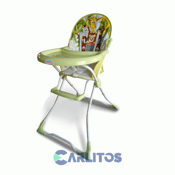 Silla De Comer Bebesit Eco Alta Plegable 6200-A Verde