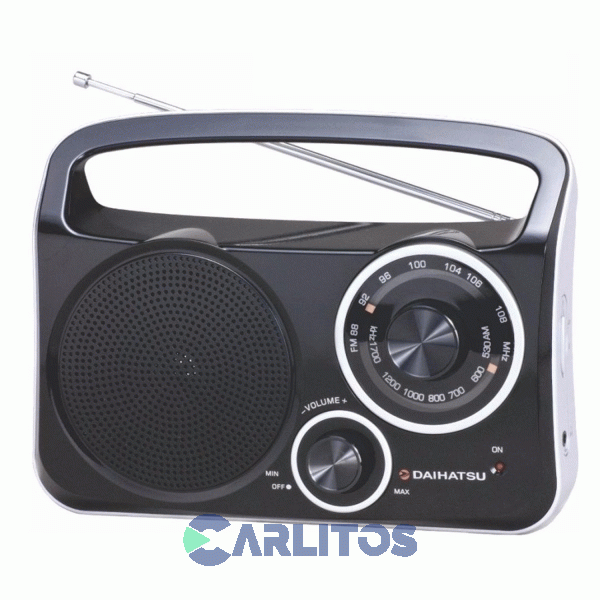 Radio Portátil Daihatsu Am/Fm Analógica D-rp400/bk Negro