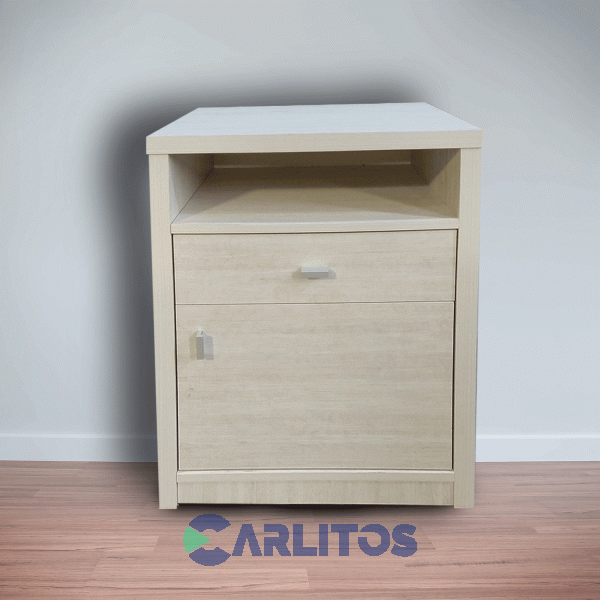 Mesa De Luz Premium 1 Puerta y 1 Cajón Venecia