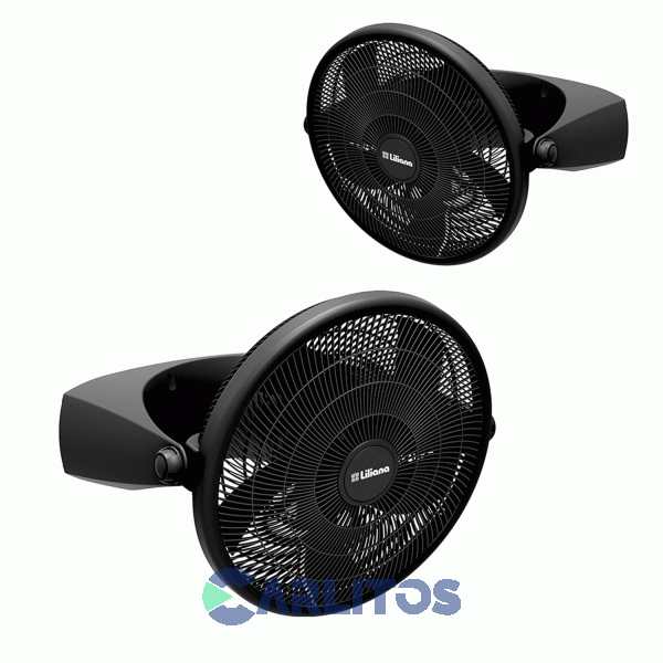 Ventilador Turbo Reclinable Liliana 16" Parrilla Negra Vtf16p