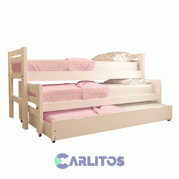 Cama Nido Triple Pacífico Inmacol Blanco