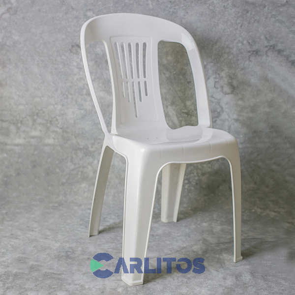 Silla Pvc Garden Life Color Blanco Antonella