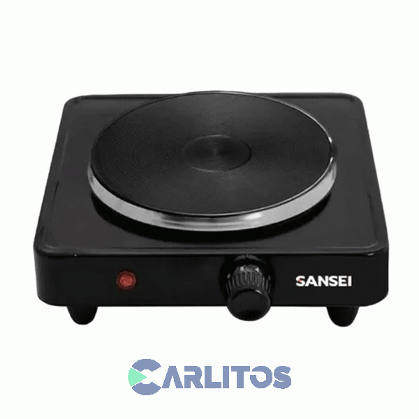 Anafe Portátil Eléctrico Sansei Negro 1 Hornalla Ansn1cbn