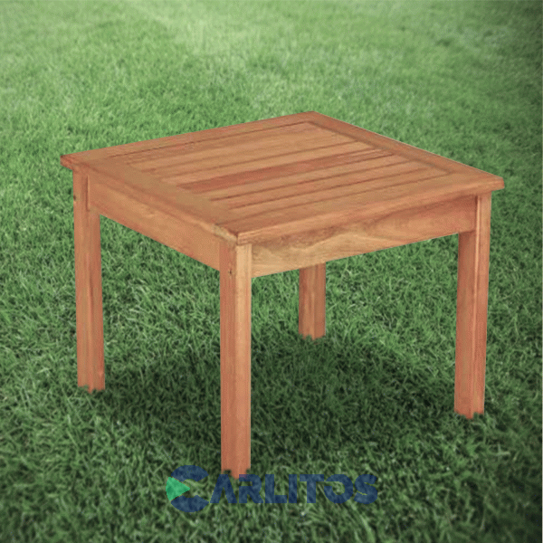 Mesa Baja Iberá 50 Cm Fija Ecomadera Eucaliptus Impregnado