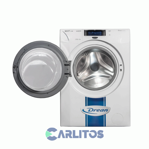 Lavarropa Carga Frontal Drean Inverter 10 KG - 1200 RPM Blanco Next 10.12 P Eco