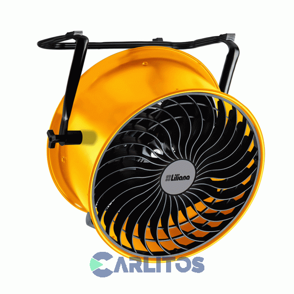 Ventilador Turbo Reclinable Industrial Liliana 16" Vthd16a Amarillo