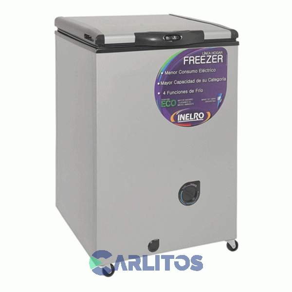 Freezer Horizontal Inelro Inverter 135 Litros Plata Fih-130 P+