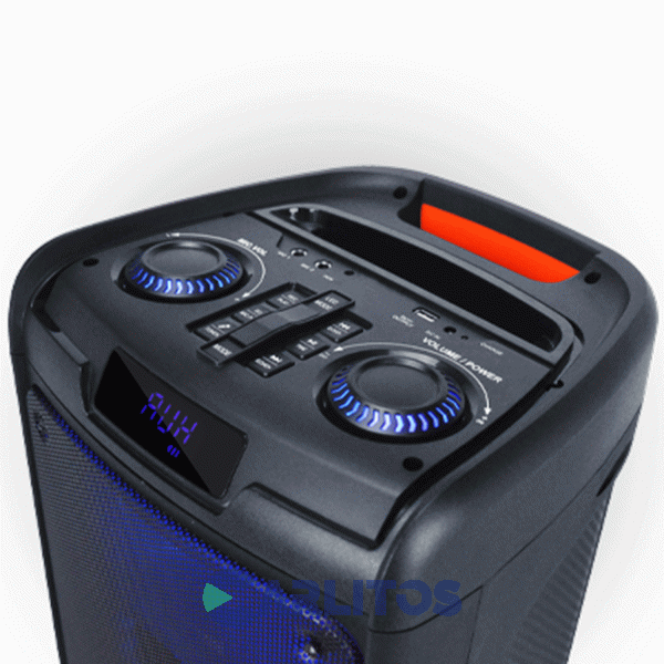 Parlante Torre Aiwa Con Bluetooth Y Batería Aw-t1008f-pb