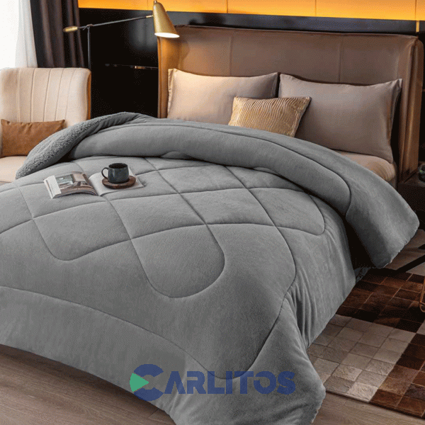 Edredón Flannel Corderito Las Calas King Size