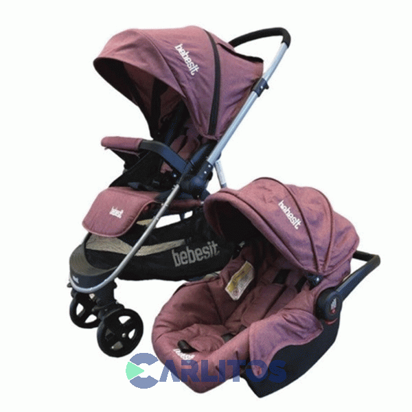 Coche De Paseo Bebesit Aeris Incluye Portabebe/butaca 1390ts Rosado