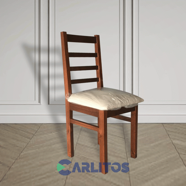 Silla Gioko Asiento Ecocuero Dadone Castaño