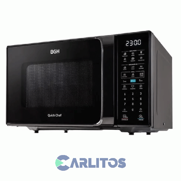 Microondas Con Grill Bgh Digital 23 Litros Negro B223dn20