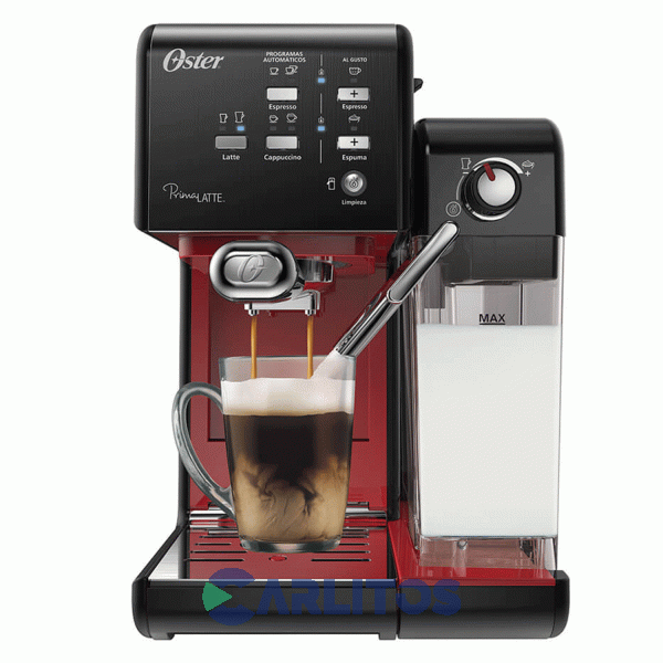 Cafetera Express Oster Digital Primalatte 19 Bares Negra Bvstem6701b