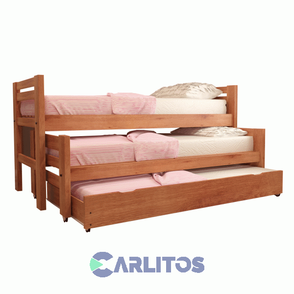 Cama nido Volga 90x200 de pino macizo