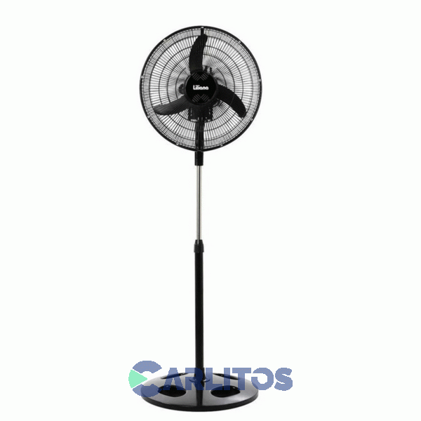 Ventilador De Pie Orbital Liliana 20" Parrilla Negra Vprn20