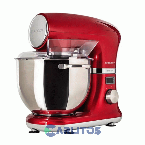 Batidora De Pie Planetaria Peabody 1200 Watts Digital Pe-bm120r Rojo