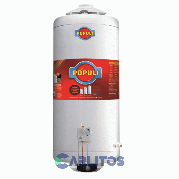 Termotanque A Gas Populi 70 Litros - Gas Natural - C.Superior