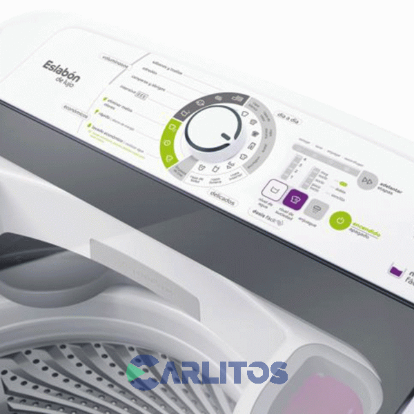 Lavarropa Carga Superior Eslabon De Lujo 9 KG - 700 RPM Blanco Ewh09ab