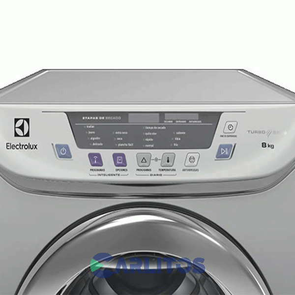 Secarropa Automático Electrolux 8 KG Plata ESES8