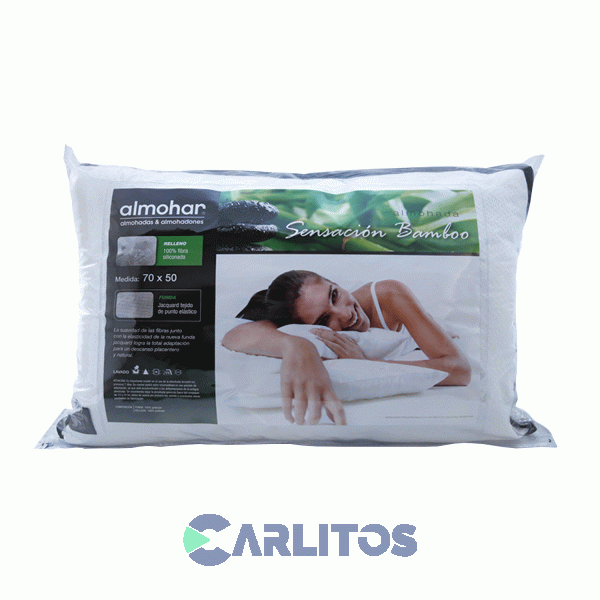 Almohada Fibra Siliconada 0.70 X 0.50 Mts Sensacion Bamboo