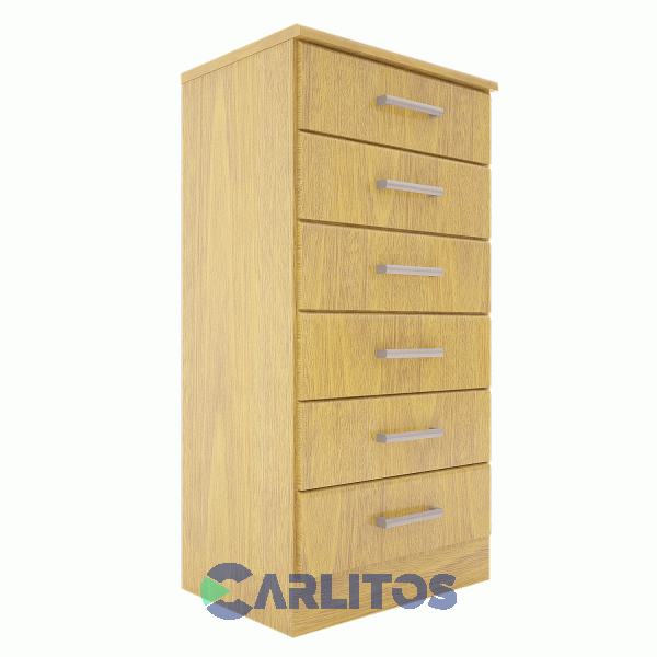 Chiffonier 6 Cajones 0.60 Mts Orlandi Roble