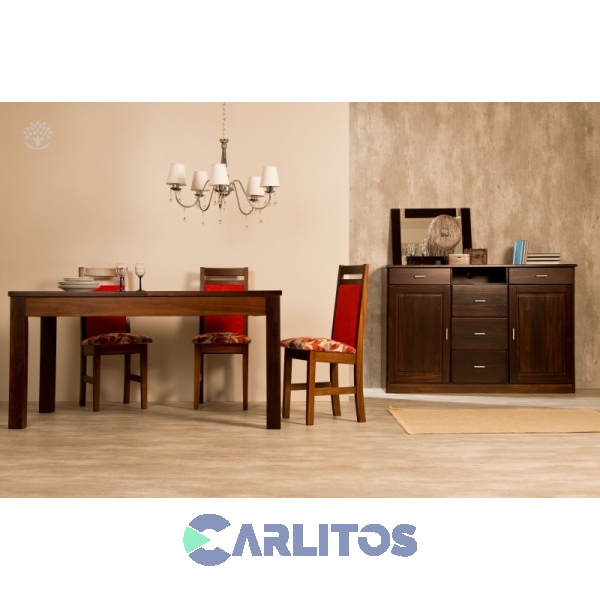 Mesa Extensible Montecatini 1.70 Mts A 2.10 Mts Castaño