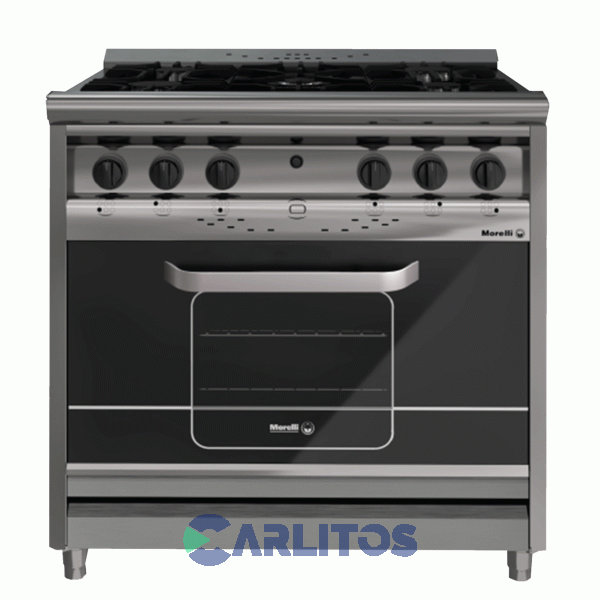 Cocina A Gas Industrial Morelli 90 CM Acero Inoxidable 18037-P Forza