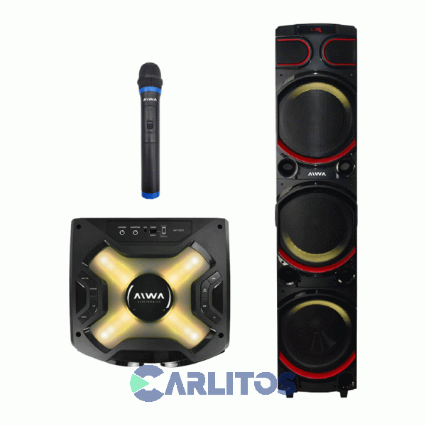 Parlante Torre Aiwa Con Bluetooth Y Batería Aw-t2012