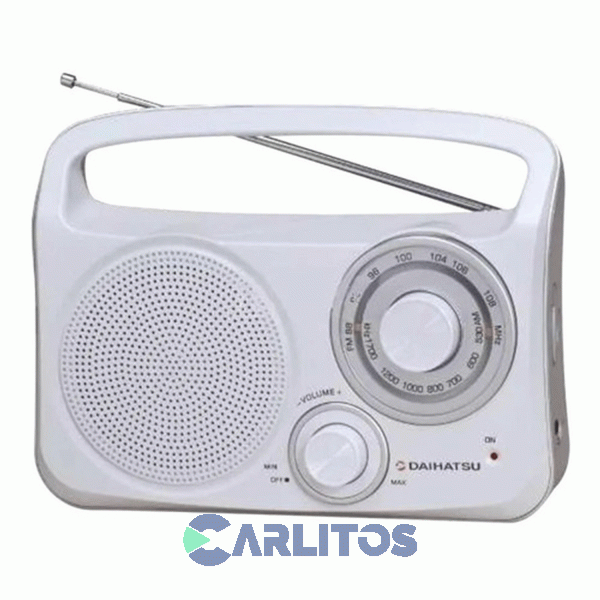 Radio Portátil Daihatsu Am/Fm Analógica D-rp400 Blanco