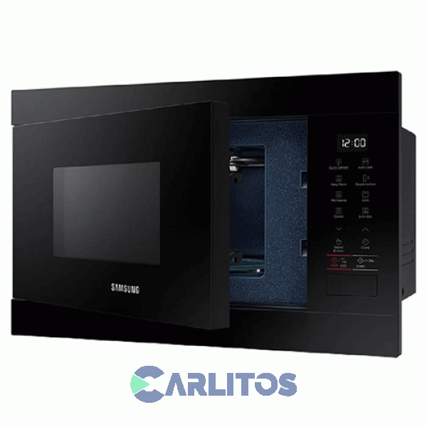 Microondas Empotrable Con Grill Samsung Digital 22 Litros Negro Mg22m8054ak