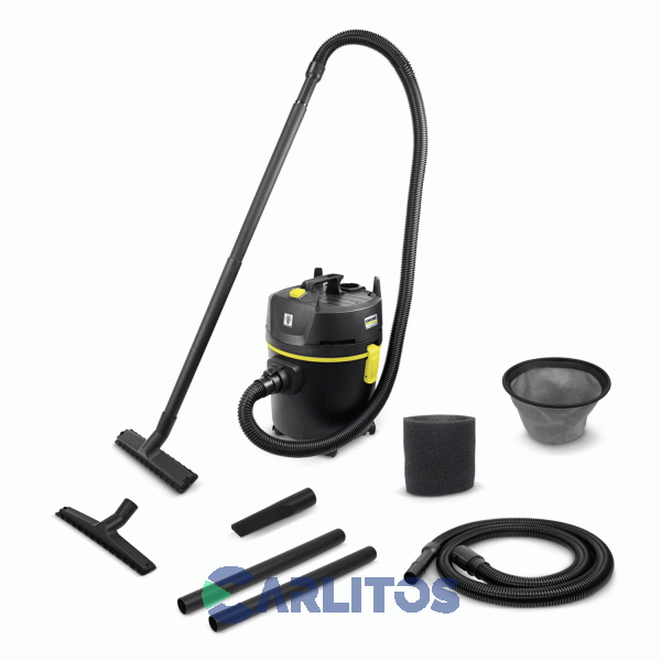 Aspiradora Sistema Seco Húmedo Karcher 1200 Watts Nt 15/1 Black Edition