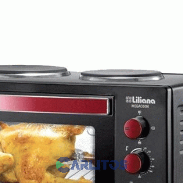 Horno Eléctrico Liliana 60 Litros - 2 Anafes Aa0160