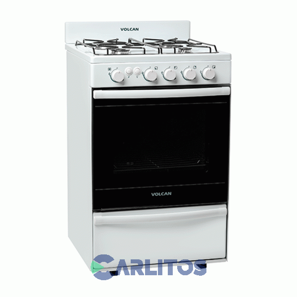 Cocina A Gas Volcan 55 CM Blanca Multigas 87643vm