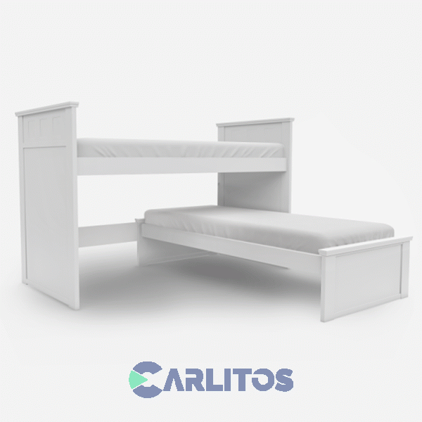 Cucheta Rinconera Cuadros Infinity Laqueado Blanco