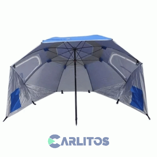 Sombrilla Refugio 2.40 Metros - Tela Polyester Waterdog Scp2408bl Azul