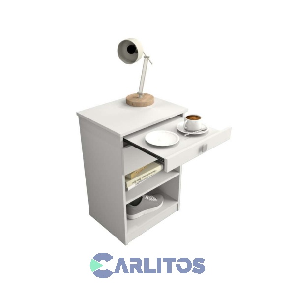 Mesa De Luz Desayunador 1 Cajón Tables Blanco