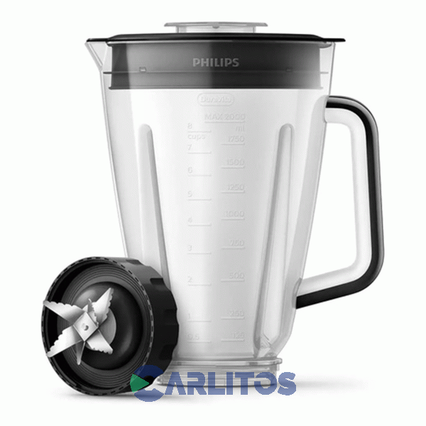 Licuadora Philips De Vaso 1200 Watts Con Jarra De Vidrio Hr2242/90