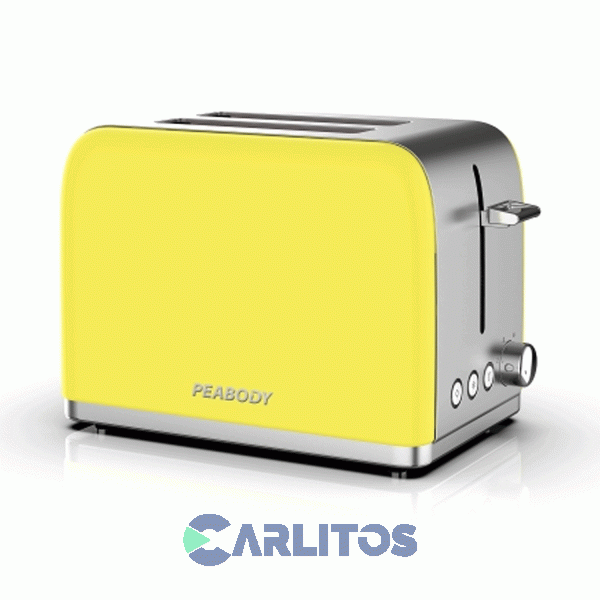 Tostadora Eléctrica Peabody Acero Inoxidable Pe-t387a Amarilla