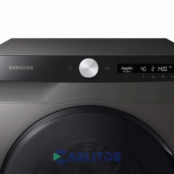 Lavasecarropa Samsung Inverter 10 KG - 1400 RPM Plata Wd10t504dbx