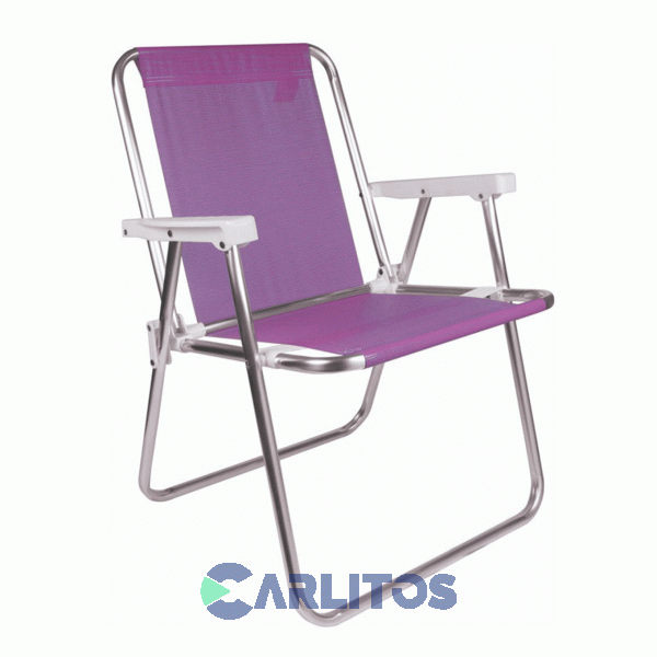 Sillón De Aluminio Lagos Fijo Tela Coversol Pescador Alum.