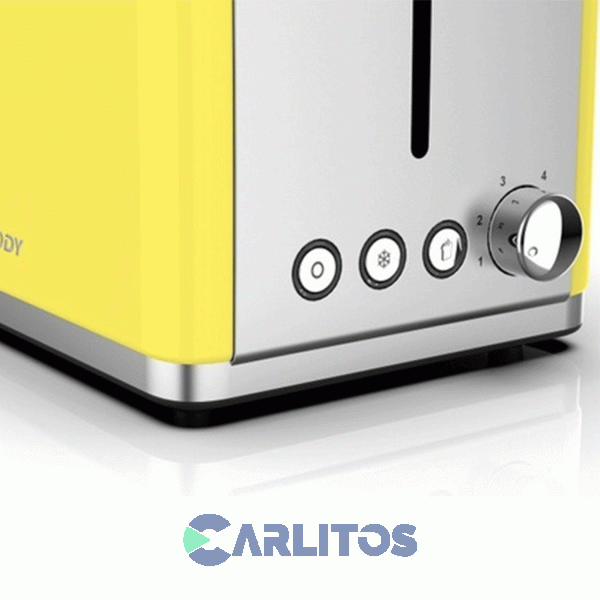 Tostadora Eléctrica Peabody Acero Inoxidable Pe-t387a Amarilla