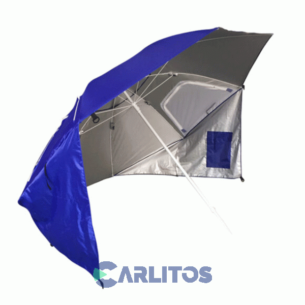 Sombrilla Refugio 2.40 Metros - Tela Polyester Waterdog Scp2408bl Azul